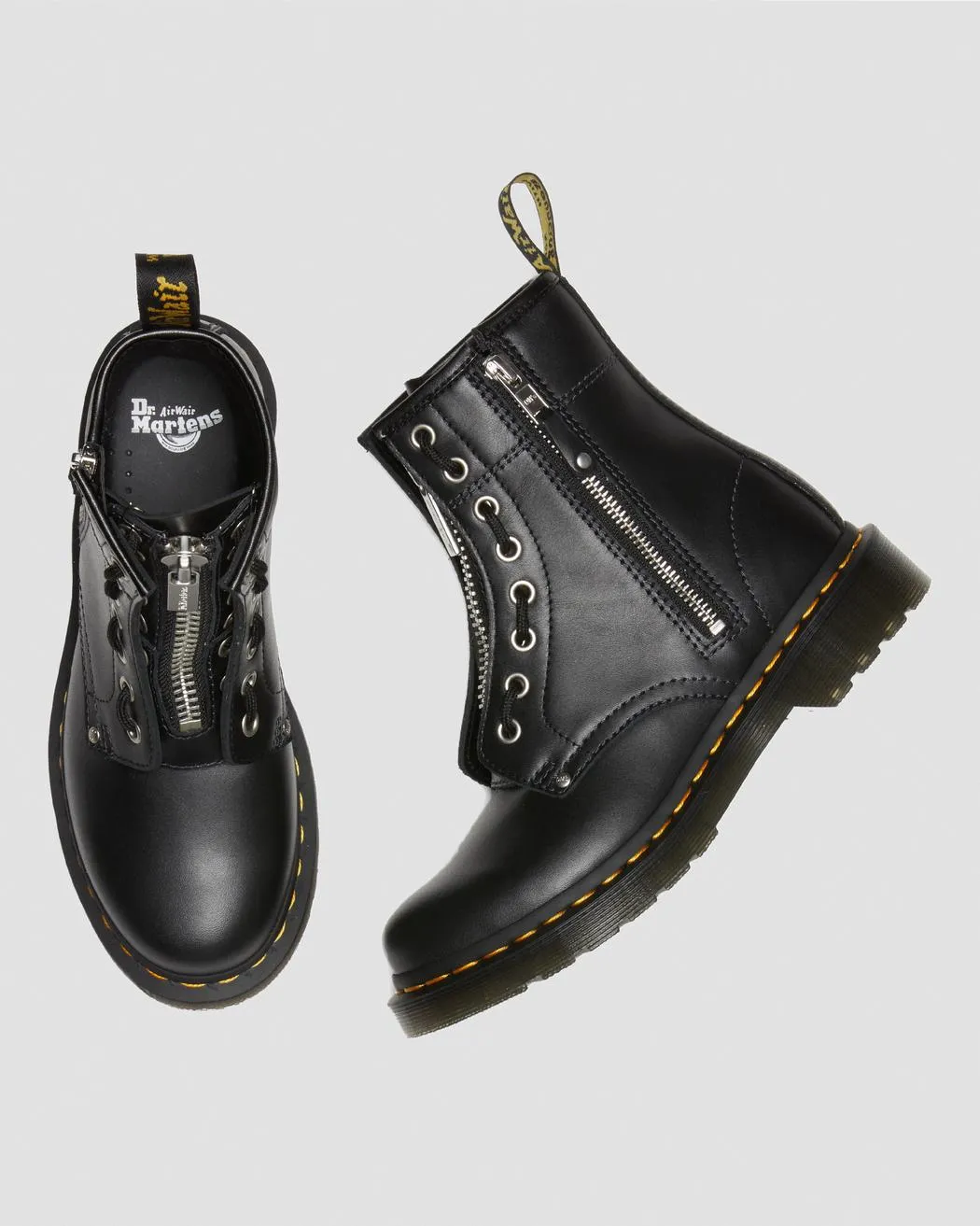 1460 Twin Zip Black Wanama Boots