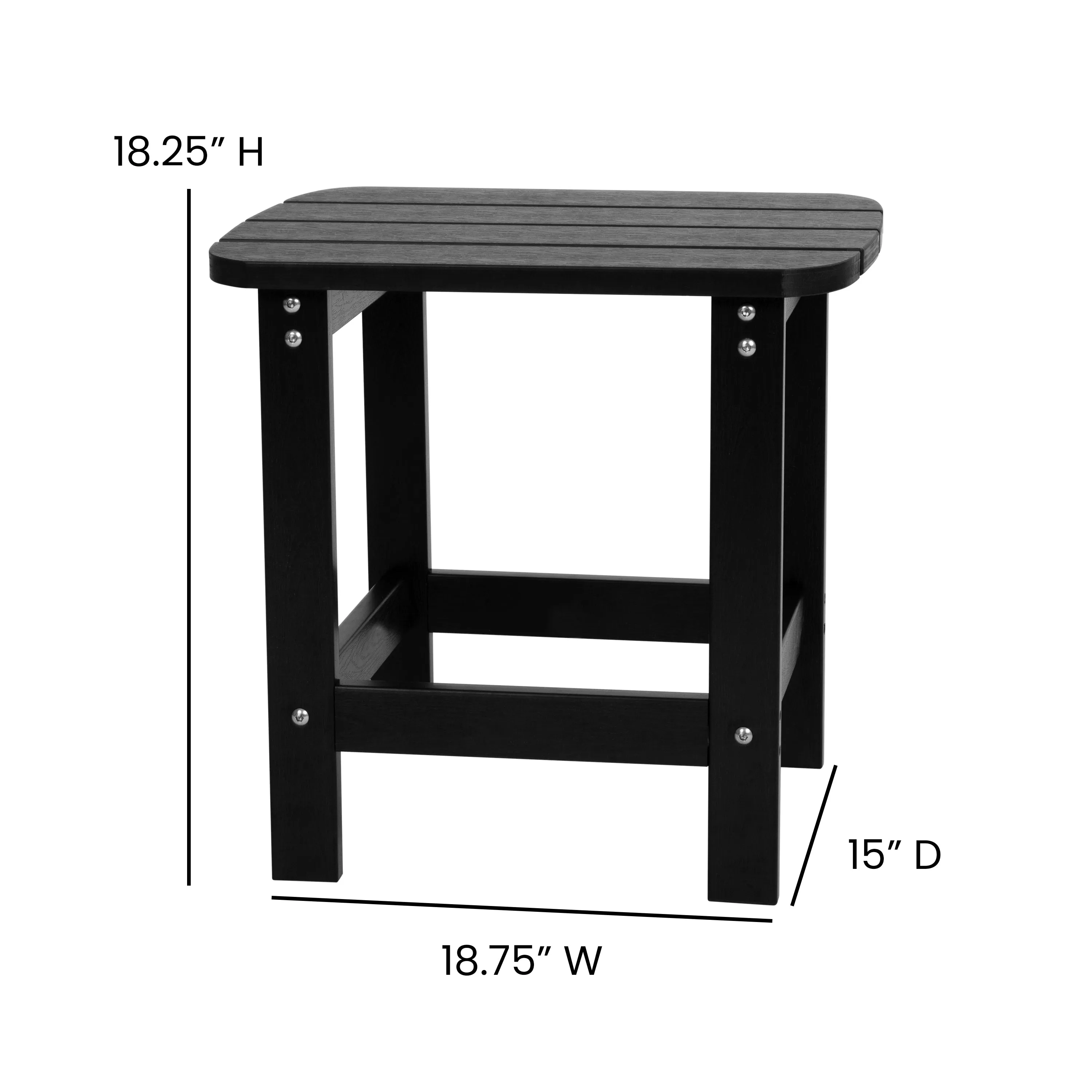 2PK Black Rockers & Side Table JJ-C14709-2-T14001-BK-GG