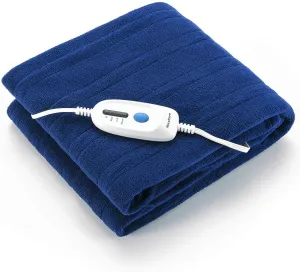 50" x 60" cozy soft fleece Electric blanket, Blue