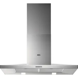 AEG DKB4950M ExtractionTech 90cm Chimney Cooker Hood, Stainless Steel, B Rated