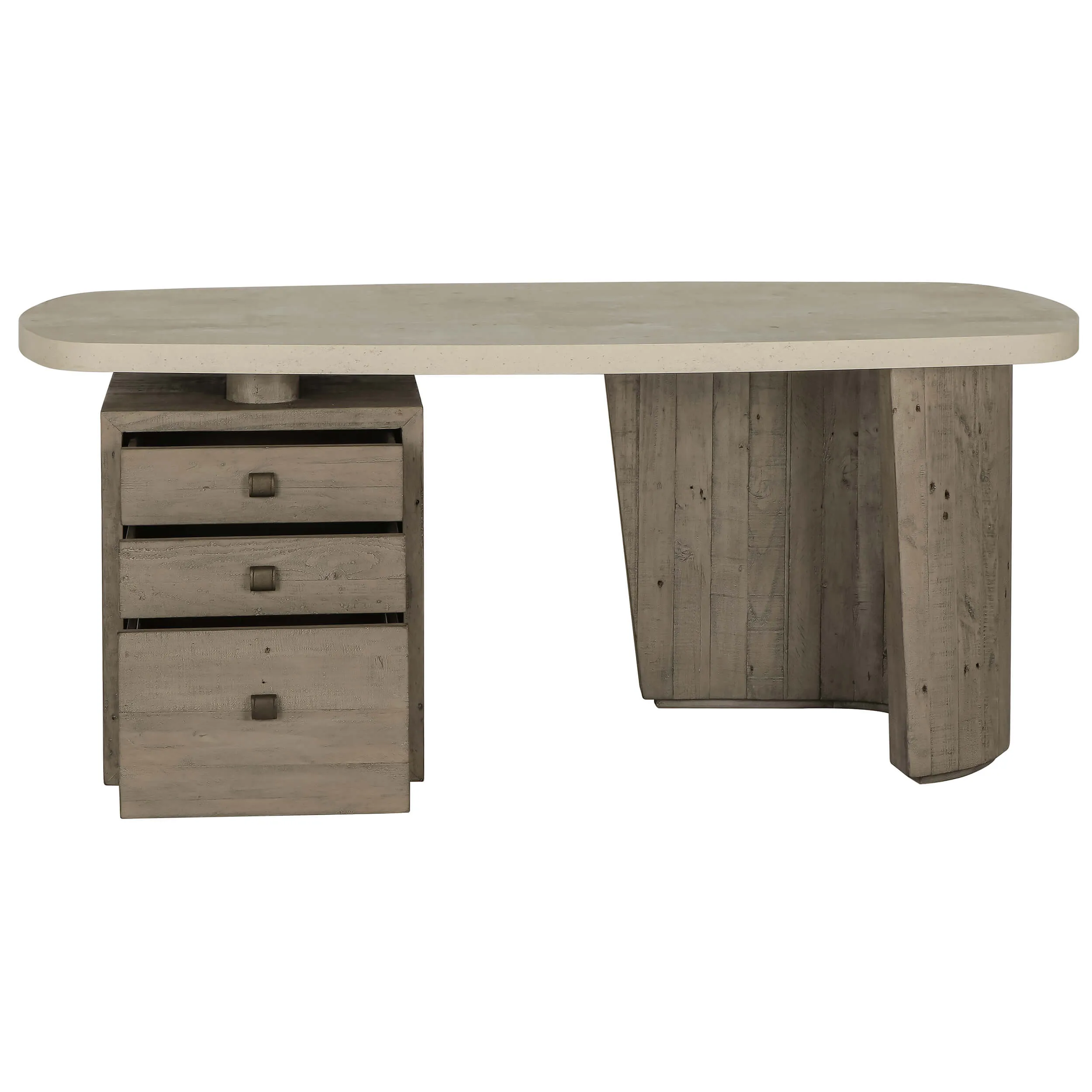 Angus Desk, Distressed Gray