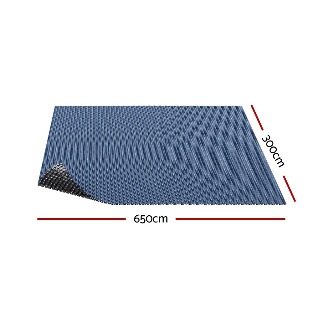 Aquabuddy Pool Cover 600 Micron 6.5x3m Swimming Pool Solar Blanket Blue Black