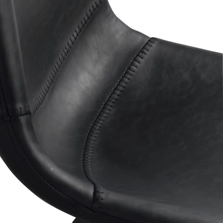 AUBURN Bar Black Chair Set of 2