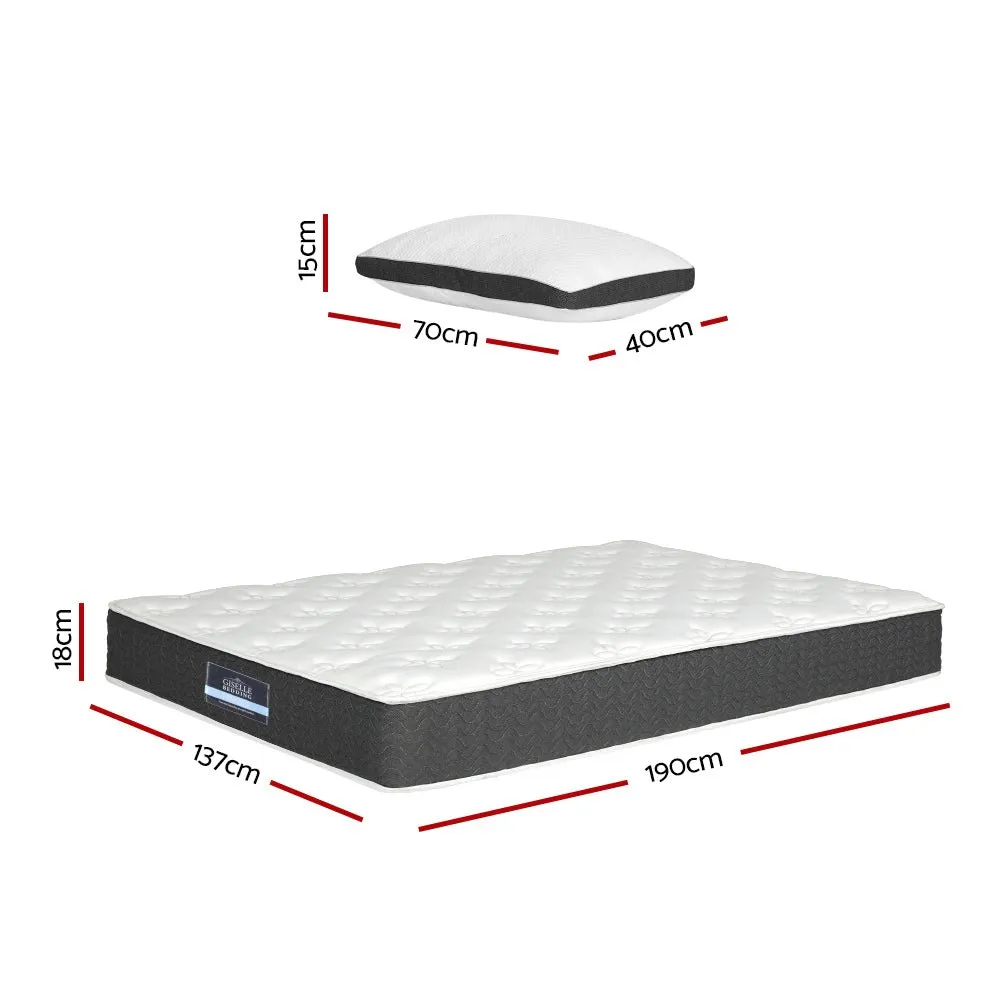 Aura Series Medium Soft Mattress With Bonus Pillows - Double