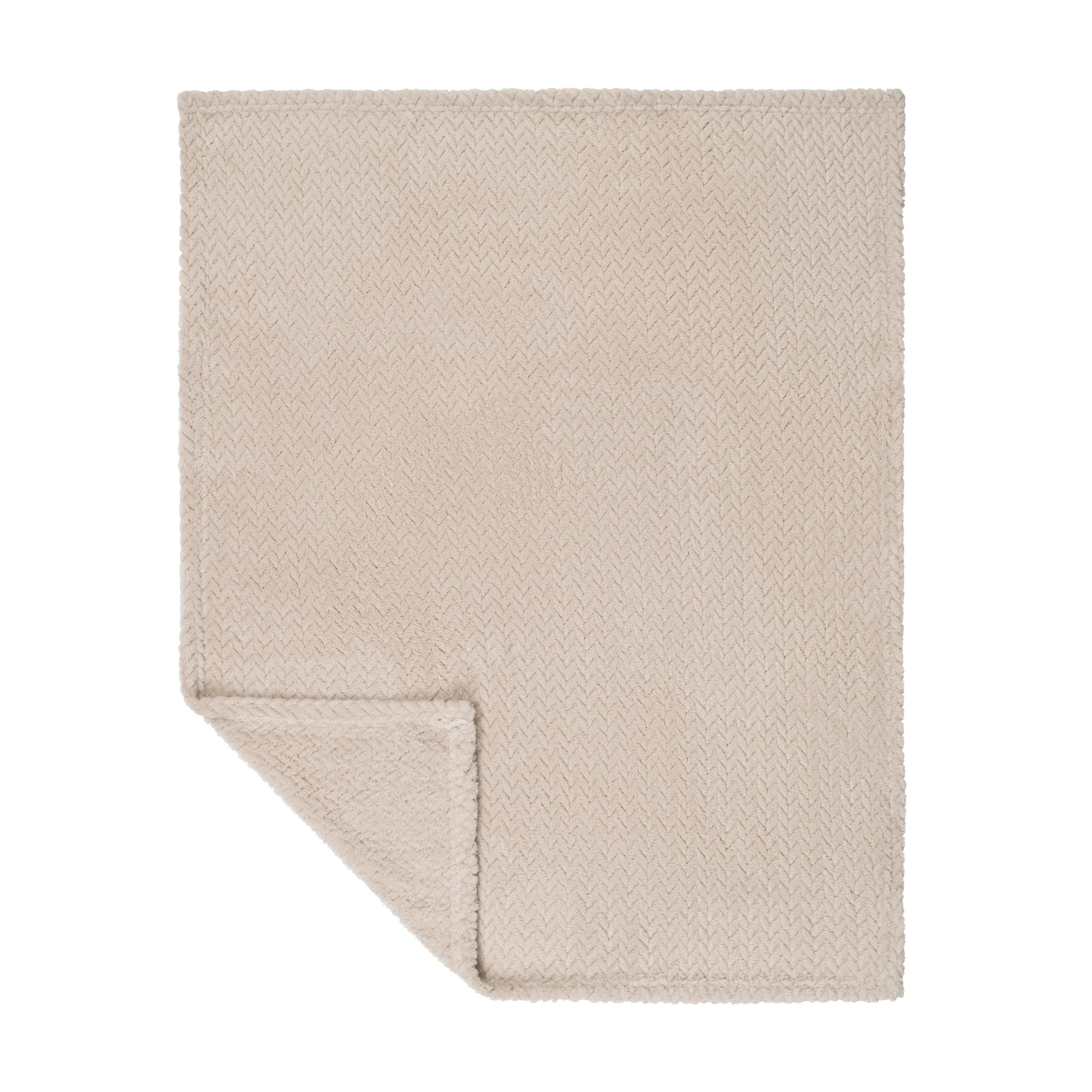 Baby Fleece Blanket - 30" by 40" - Dark Beige