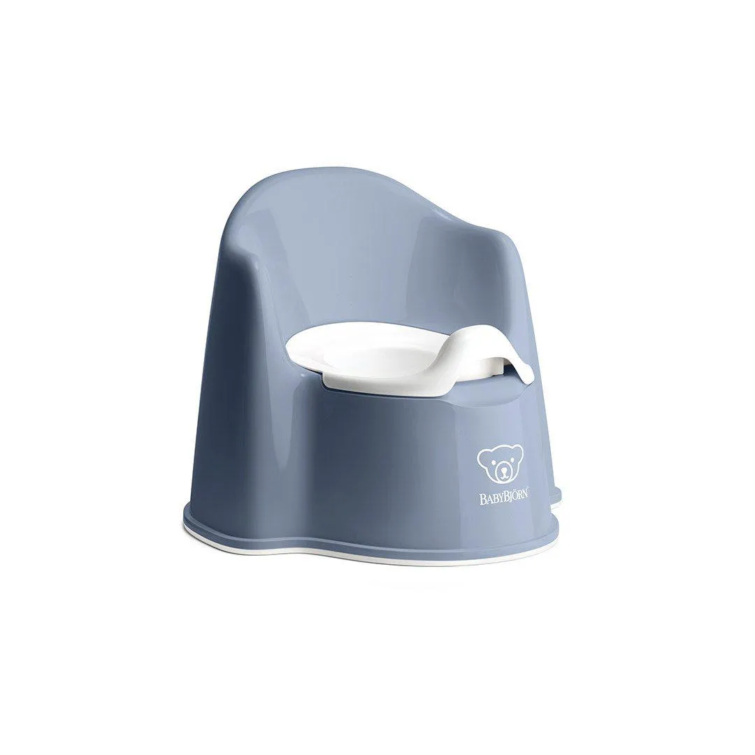 BabyBjorn Potty Chair - Deep Blue/White