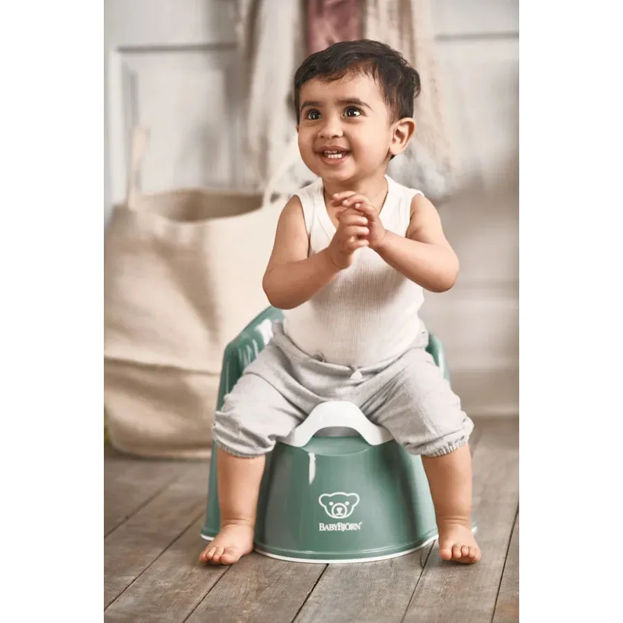 BabyBjorn  Potty Chair (Deep Green/White)