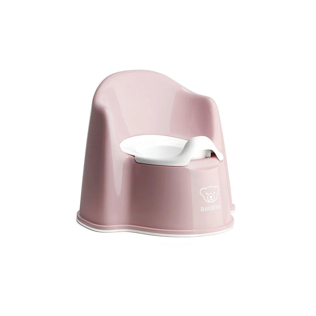 BabyBjorn Potty Chair - Powder Pink/White