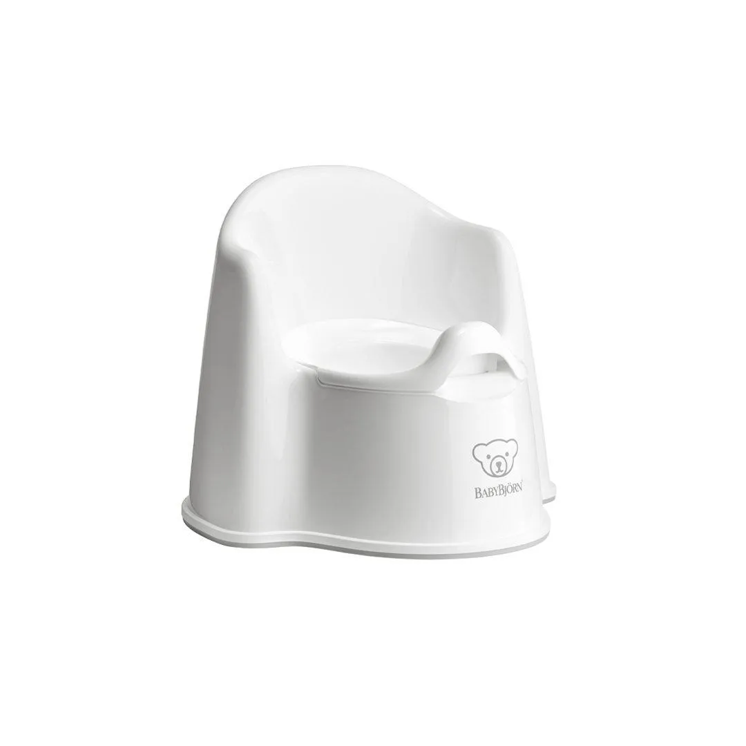 BabyBjorn Potty Chair - White   Grey