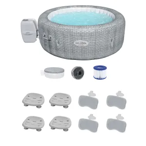 Bestway Coleman Honolulu AirJet Hot Tub with 4 SaluSpa Seat & 4 Headrest Pillows