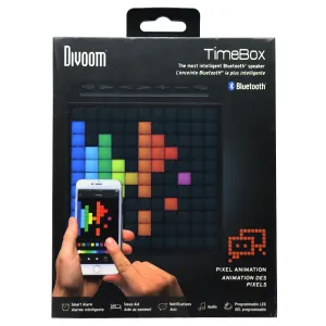 Divoom TimeBox LED Pixel Animation Bluetooth Speaker - Black