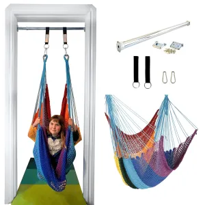 Doorway Therapy Hammock Swing - Rainbow