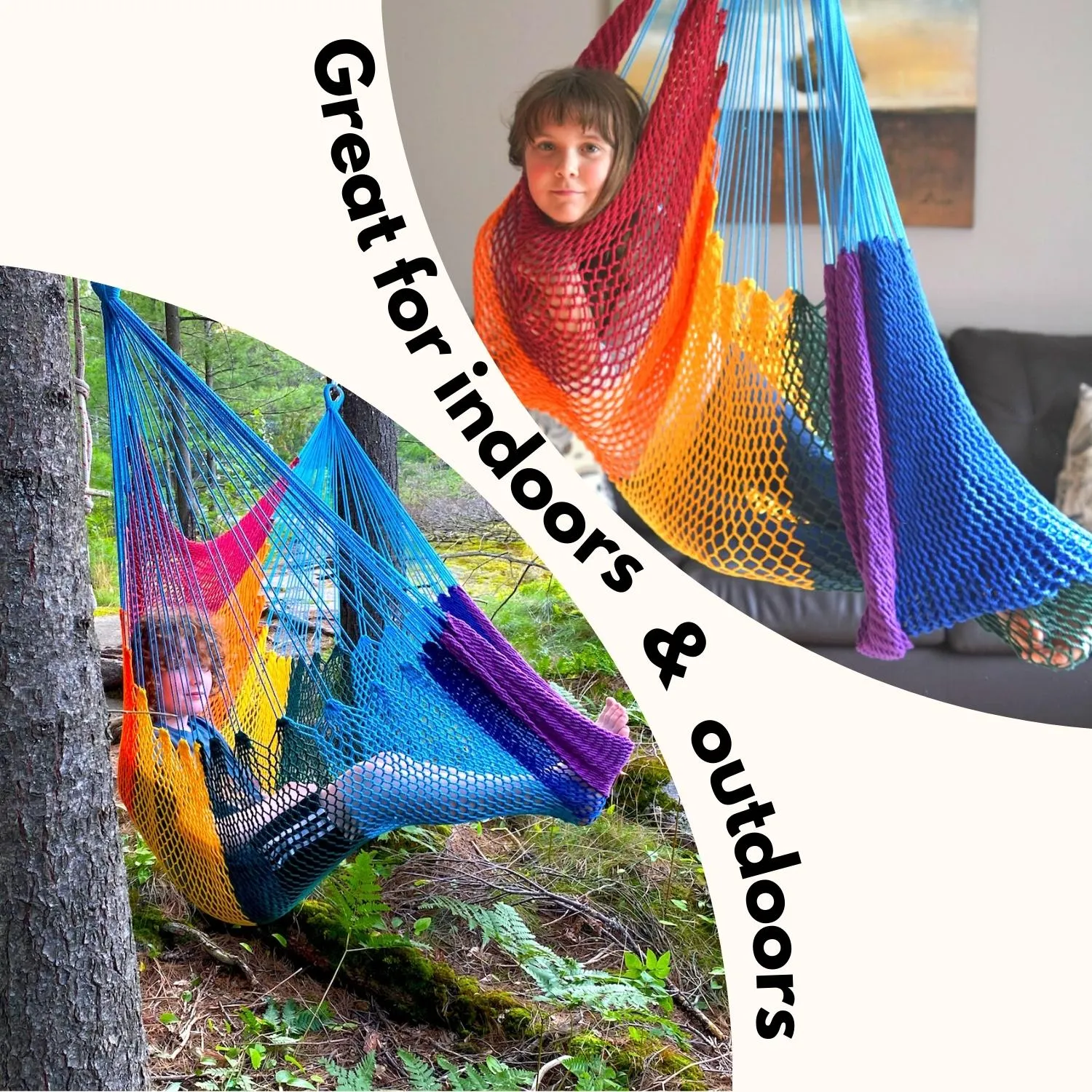 Doorway Therapy Hammock Swing - Rainbow