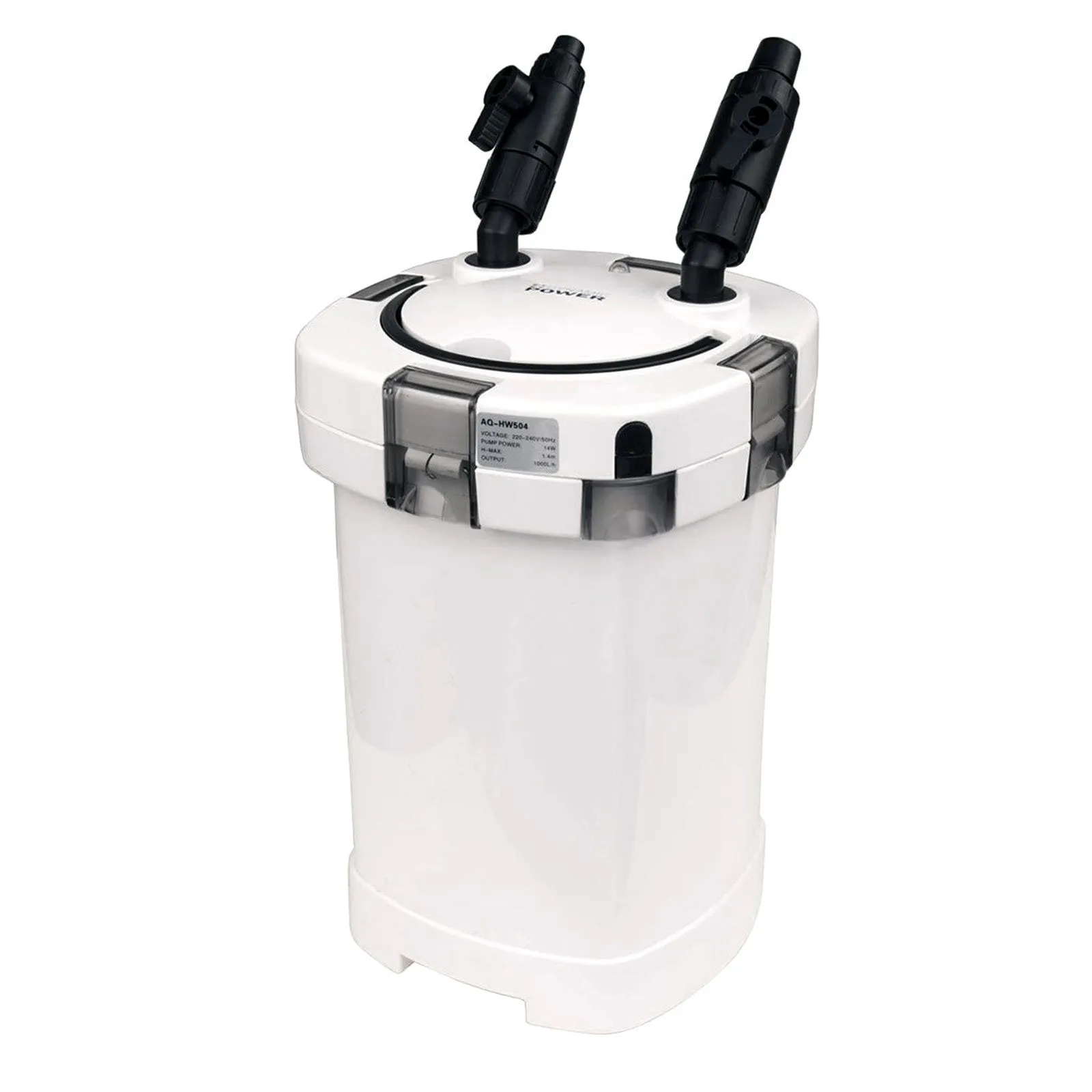 Energy Efficient 1000L/H Canister Aquarium Filter, Dynamic Power