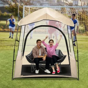 essential Sport Tent with Removable Top Cover and Sealed Floor, Instant Pop-Up Tent Shelter Weather Proof Pod, Outdoor Bubble Tent Screen House Room with Mesh Windows (Mesh, 1-4 People)