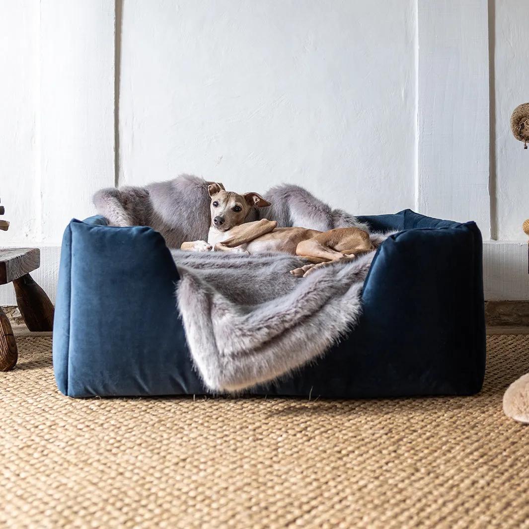 Faux-Fur Dog Blanket in Lilac Rabbit