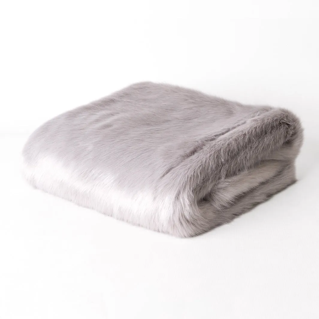 Faux-Fur Dog Blanket in Lilac Rabbit