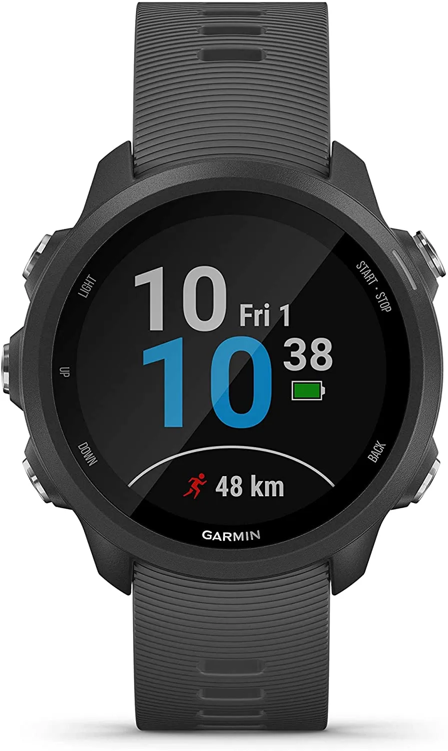 Garmin Forerunner 245 GPS Running Smartwatch (010-02120-00, Black/Berry/White)