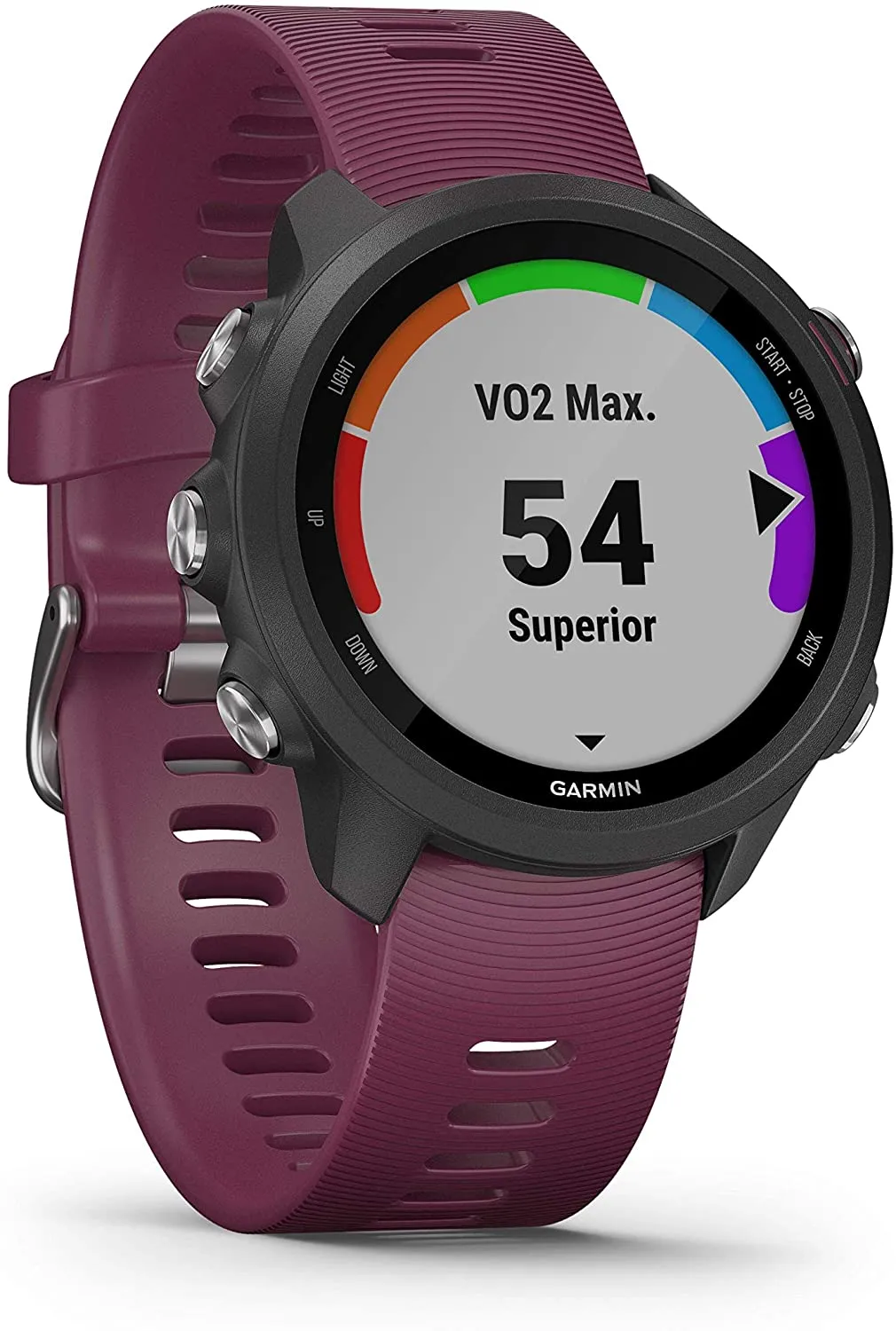 Garmin Forerunner 245 GPS Running Smartwatch (010-02120-01, Orange/Red/Teal)