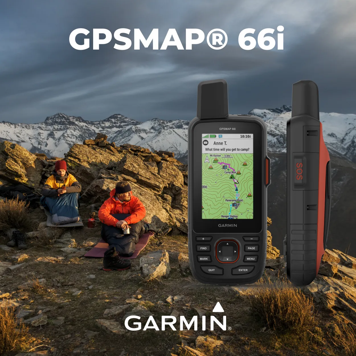 Garmin GPSMAP 66i, GPS Handheld and Satellite Communicator, TopoActive Mapping and inReach Technology