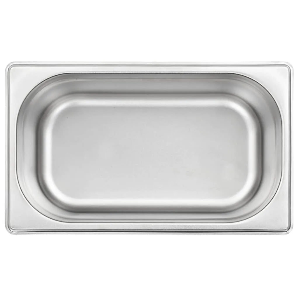 Gastronorm Containers 8 pcs GN 1/4 100 mm Stainless Steel