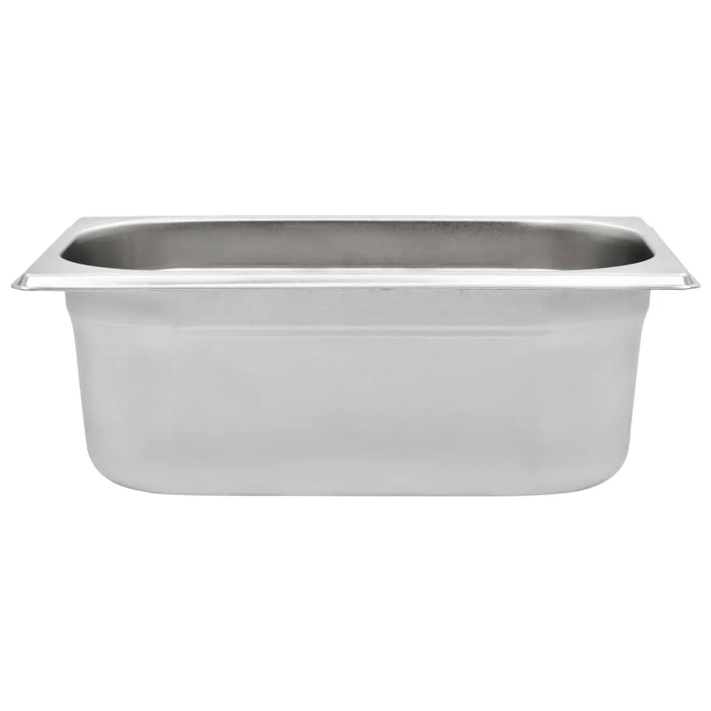 Gastronorm Containers 8 pcs GN 1/4 100 mm Stainless Steel