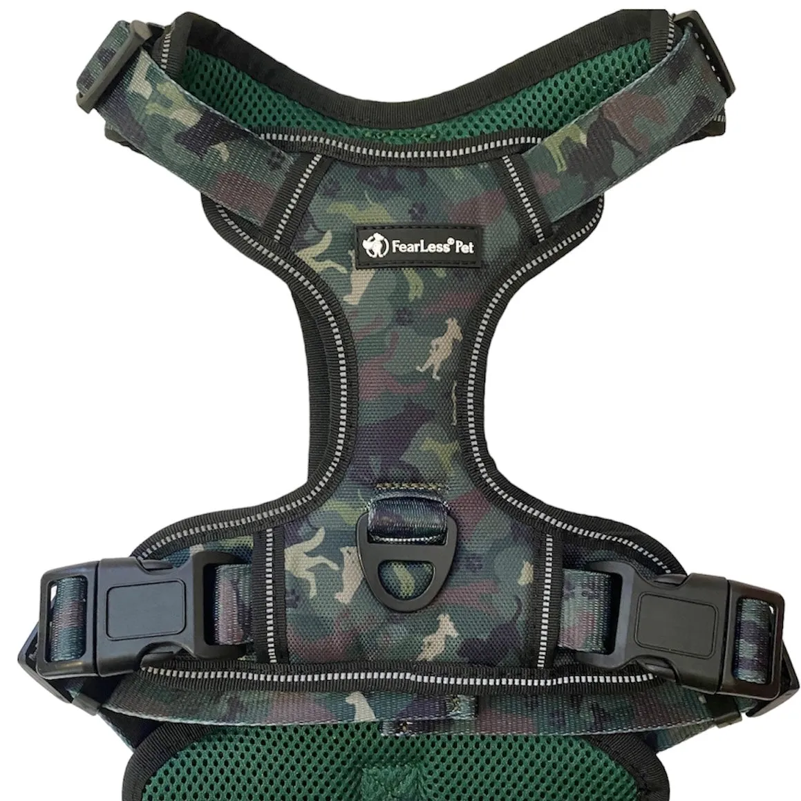 Heavy Duty Harness - Green Camouflage