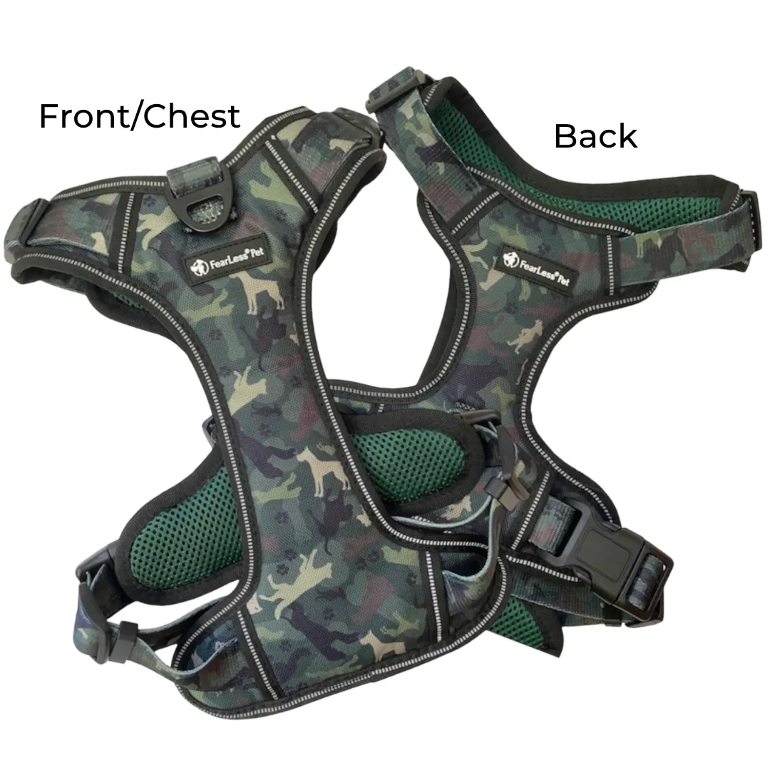 Heavy Duty Harness - Green Camouflage