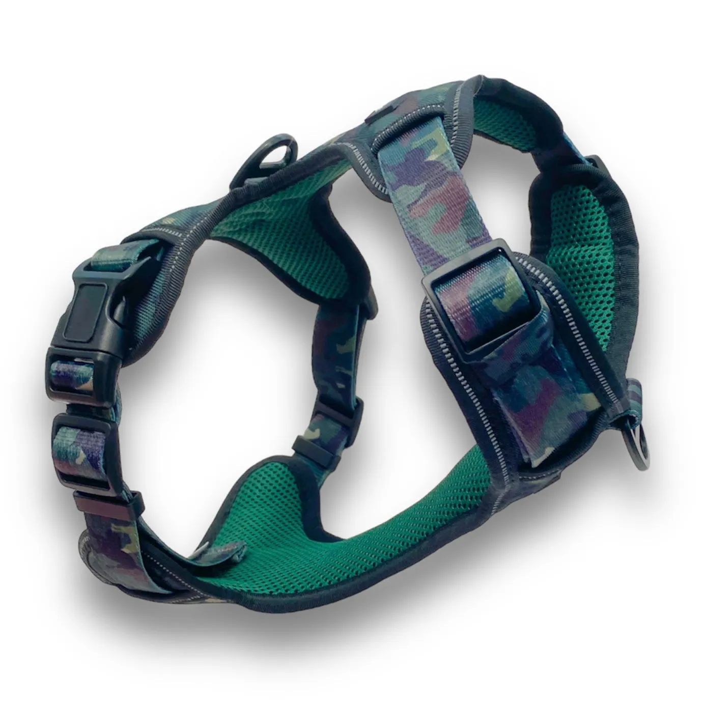 Heavy Duty Harness - Green Camouflage