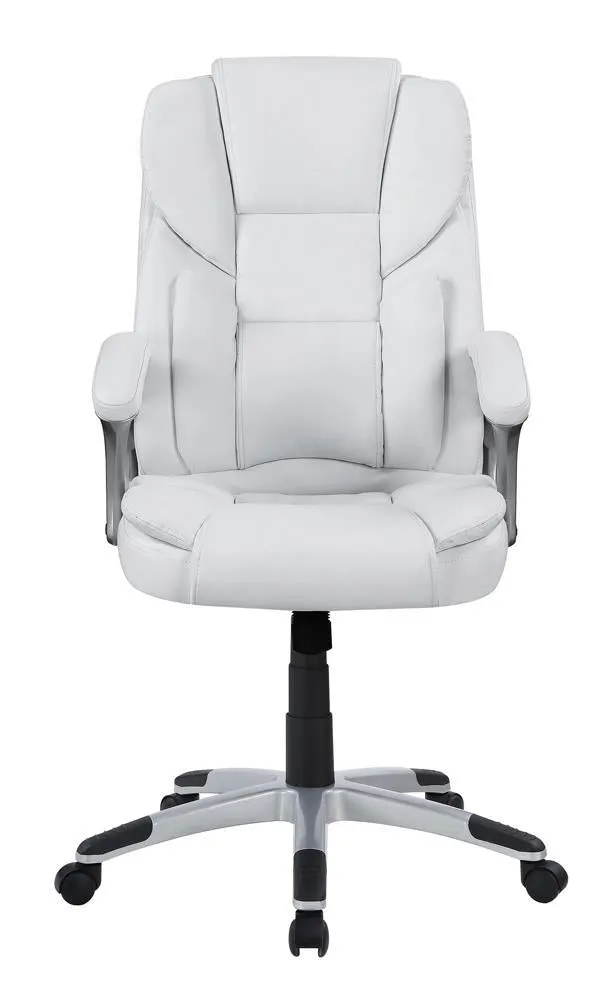 Kaffir Adjustable Height Office Chair White and Silver