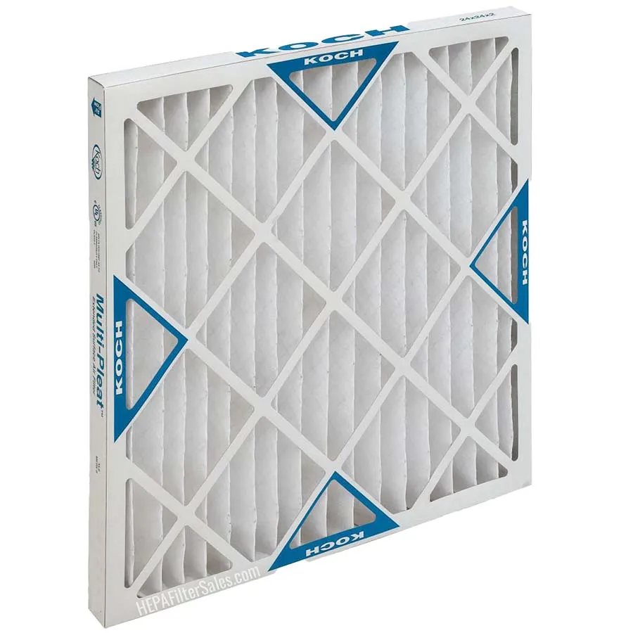 Koch Air Filter 16 x 25 x 1 MERV 8 Pleated Air Filter - 12 Pack