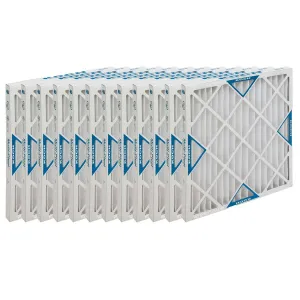 Koch Air Filter 16 x 25 x 1 MERV 8 Pleated Air Filter - 12 Pack