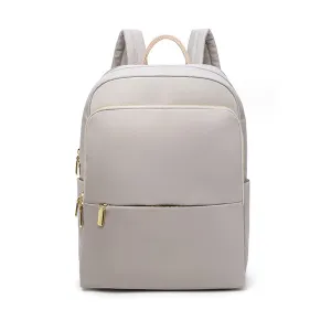 Laptop Grey Backpack for Women, 14 Inch Computer Business Stylish Grey Backpacks 女士筆記本電腦灰色背包，14 英寸電腦商務時尚灰色背包 KCBAG2253