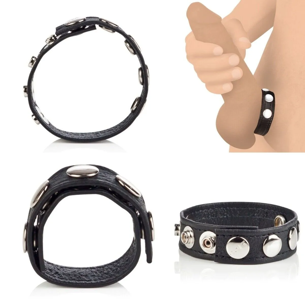 Leather Cock Ring And Balls Harness | Fetish | Delay Ejaculation | Adjustable