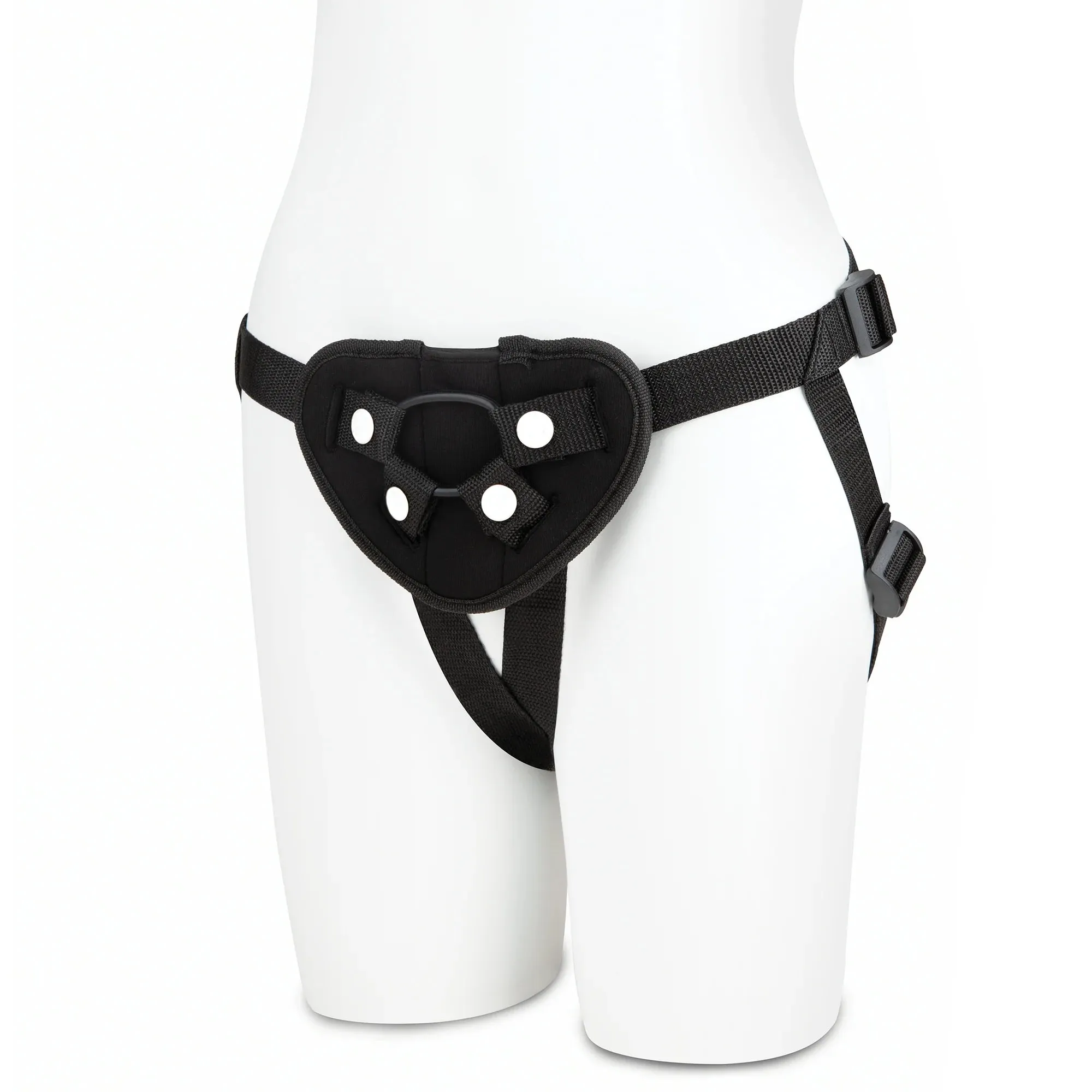 Lux Fetish Neoprene Strap-On Harness Black