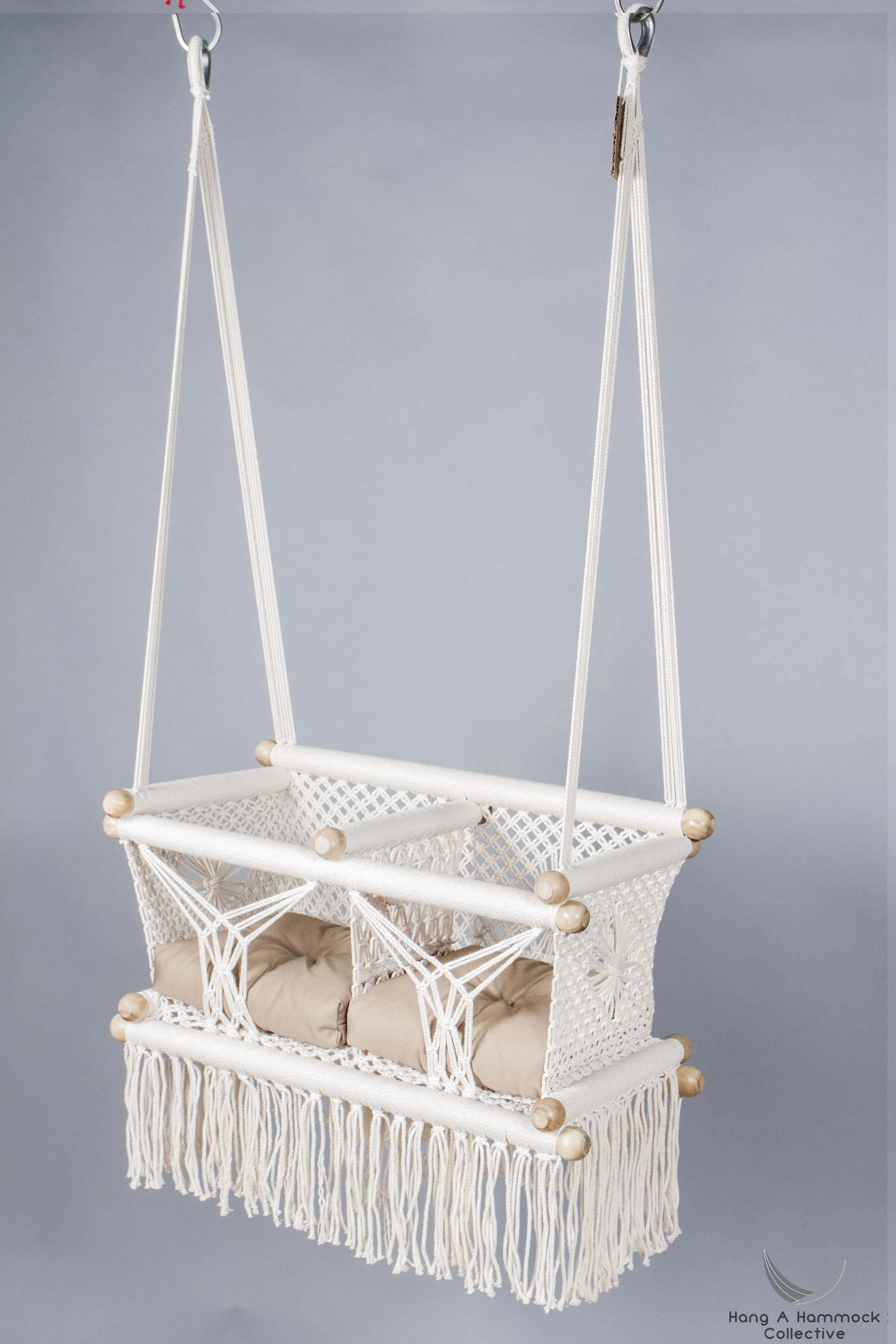 Macramé Twin Baby Swing - Handmade in Nicaragua