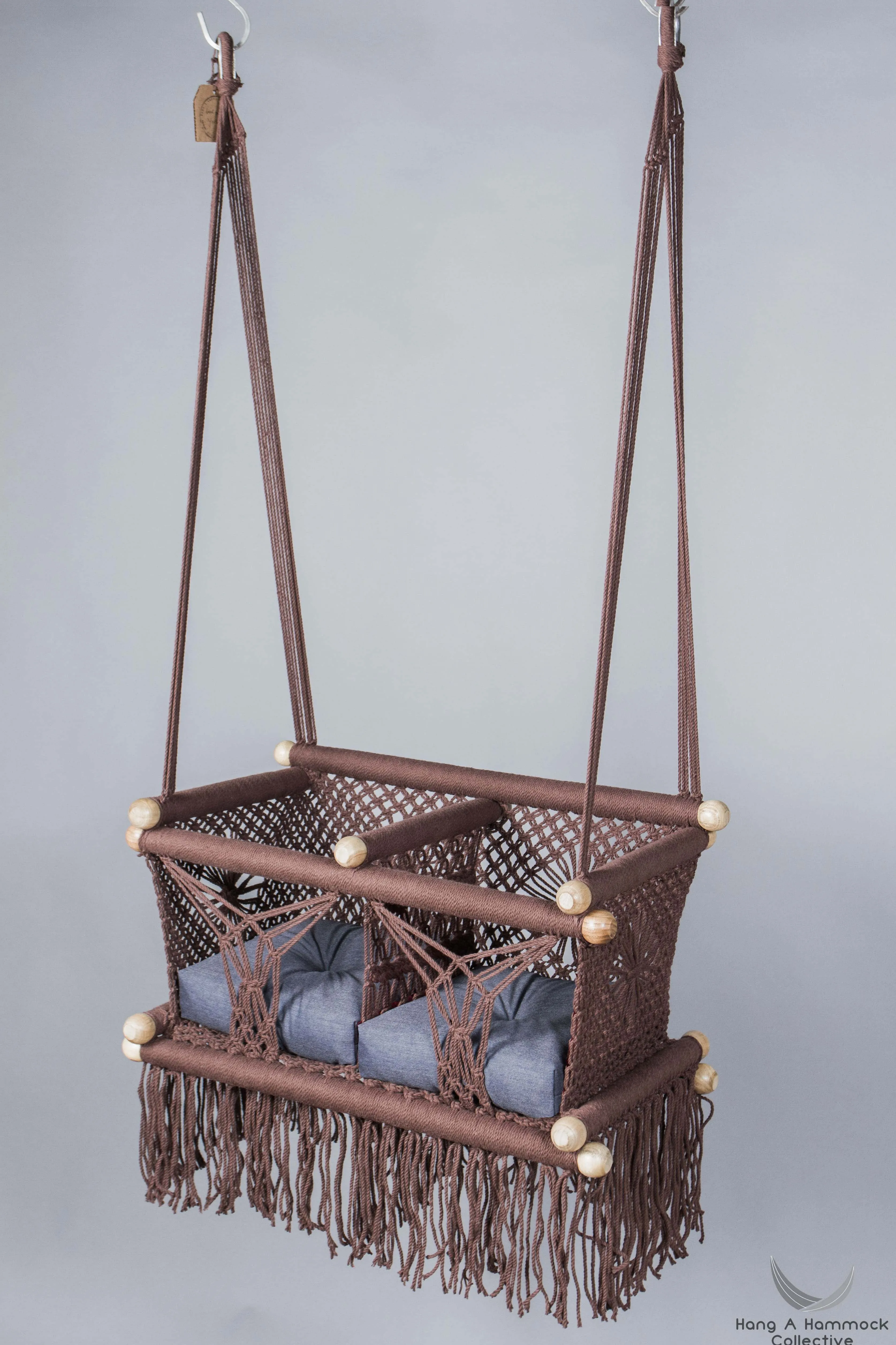 Macramé Twin Baby Swing - Handmade in Nicaragua