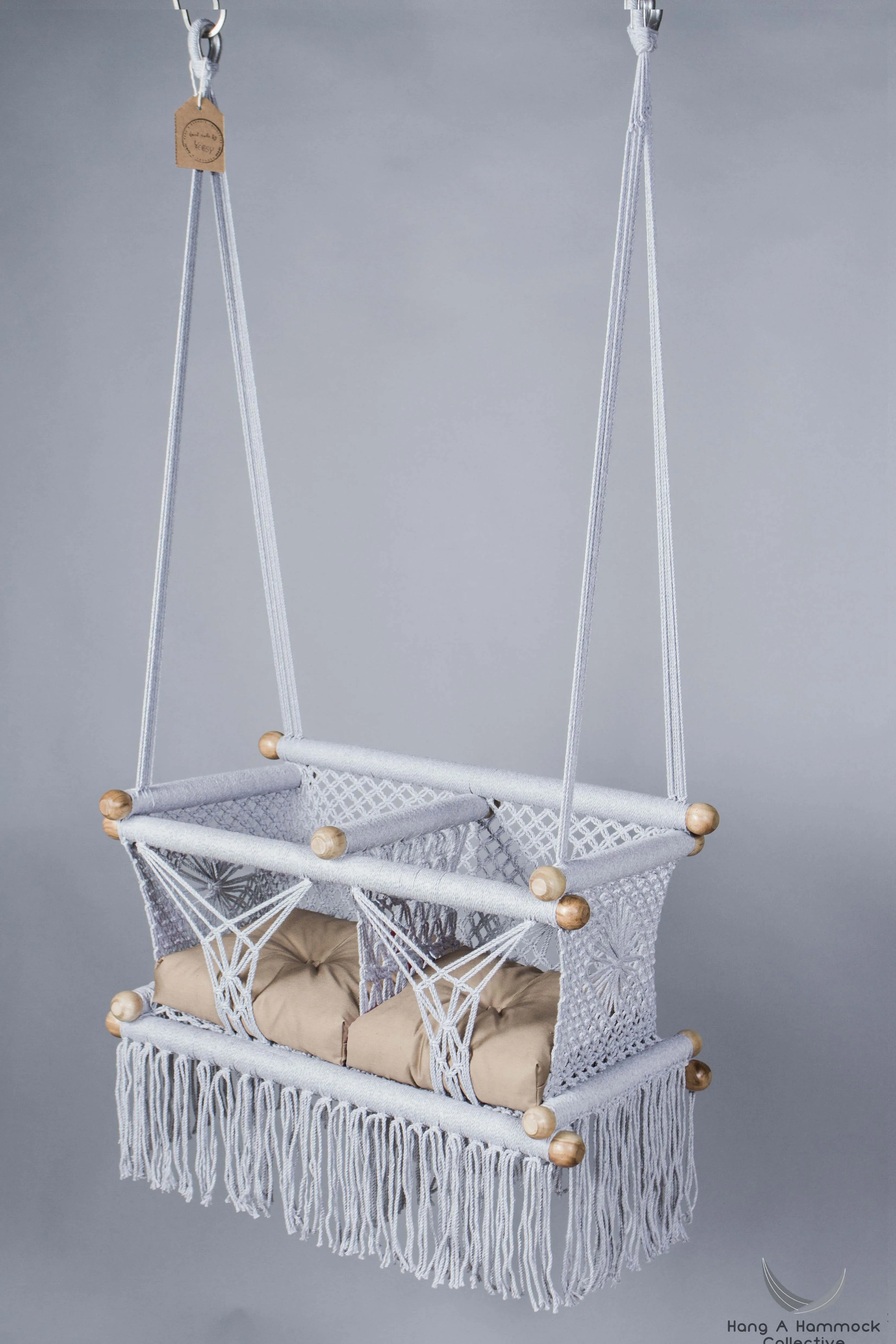 Macramé Twin Baby Swing - Handmade in Nicaragua