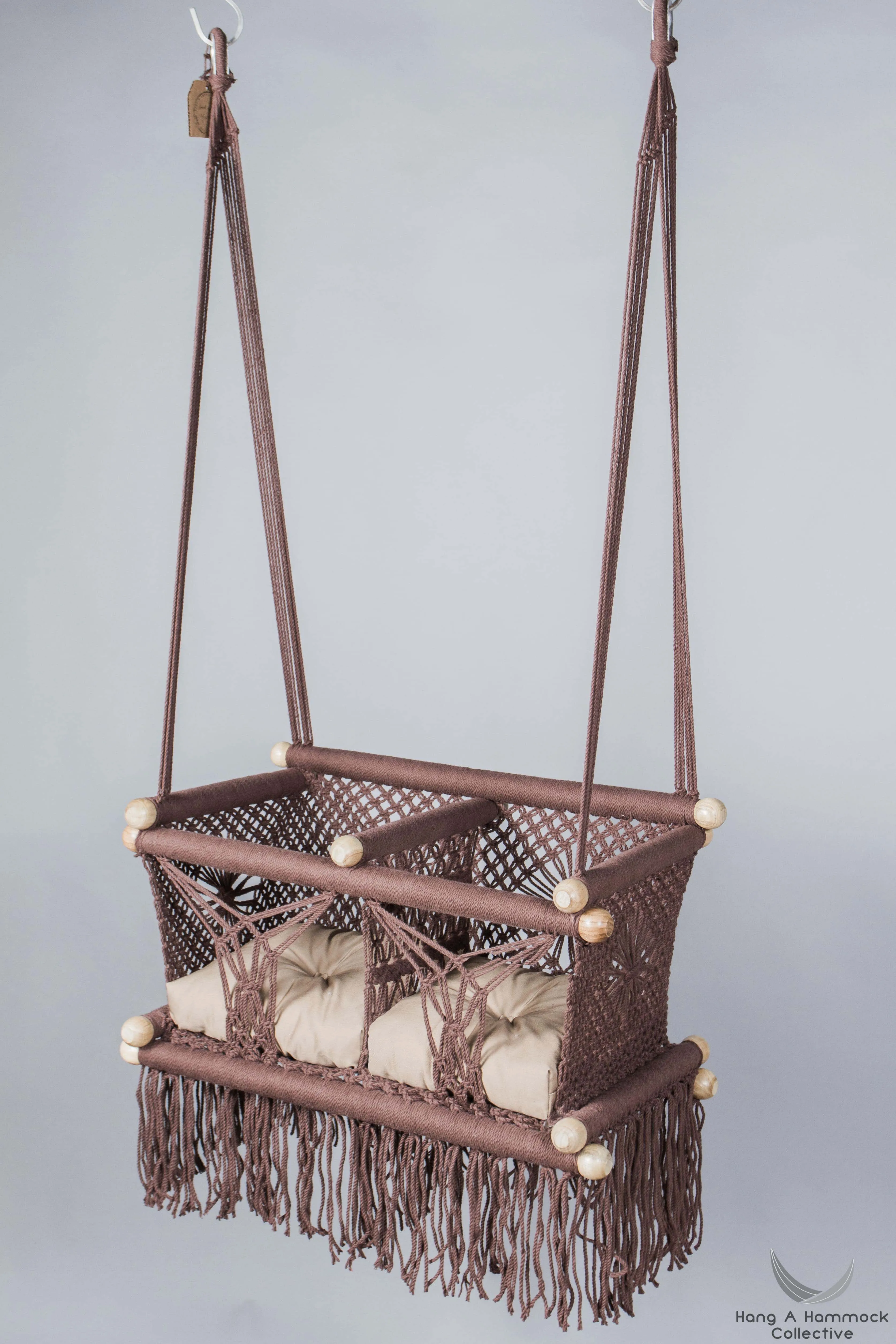 Macramé Twin Baby Swing - Handmade in Nicaragua