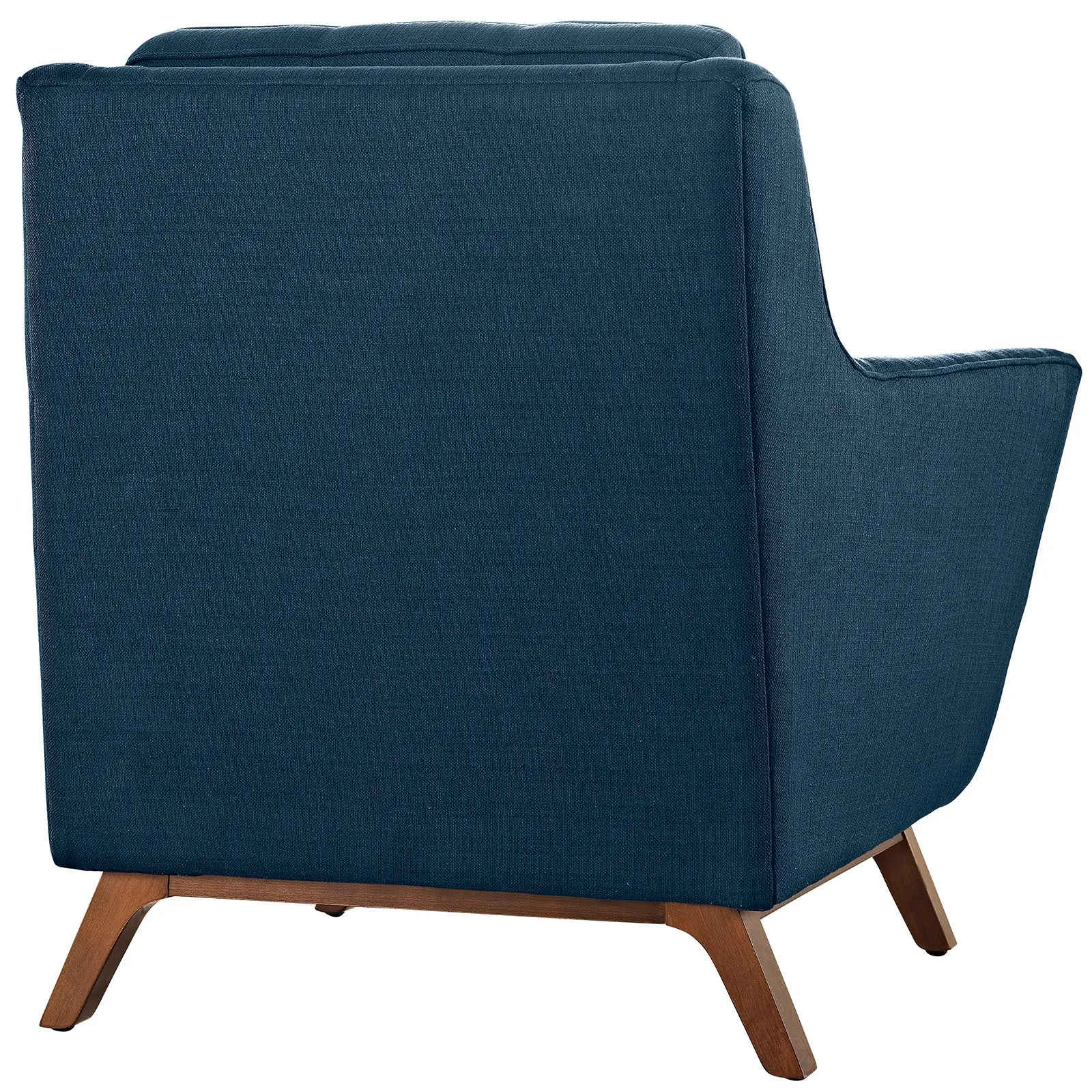 Modern Accent ArmChair With Upholstered Fabric Chair - Tapered Wood Legs Comfy Chairs