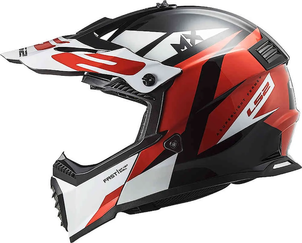 MX437 Fast Mini Evo Strike Kids Motocross Helmet LS2