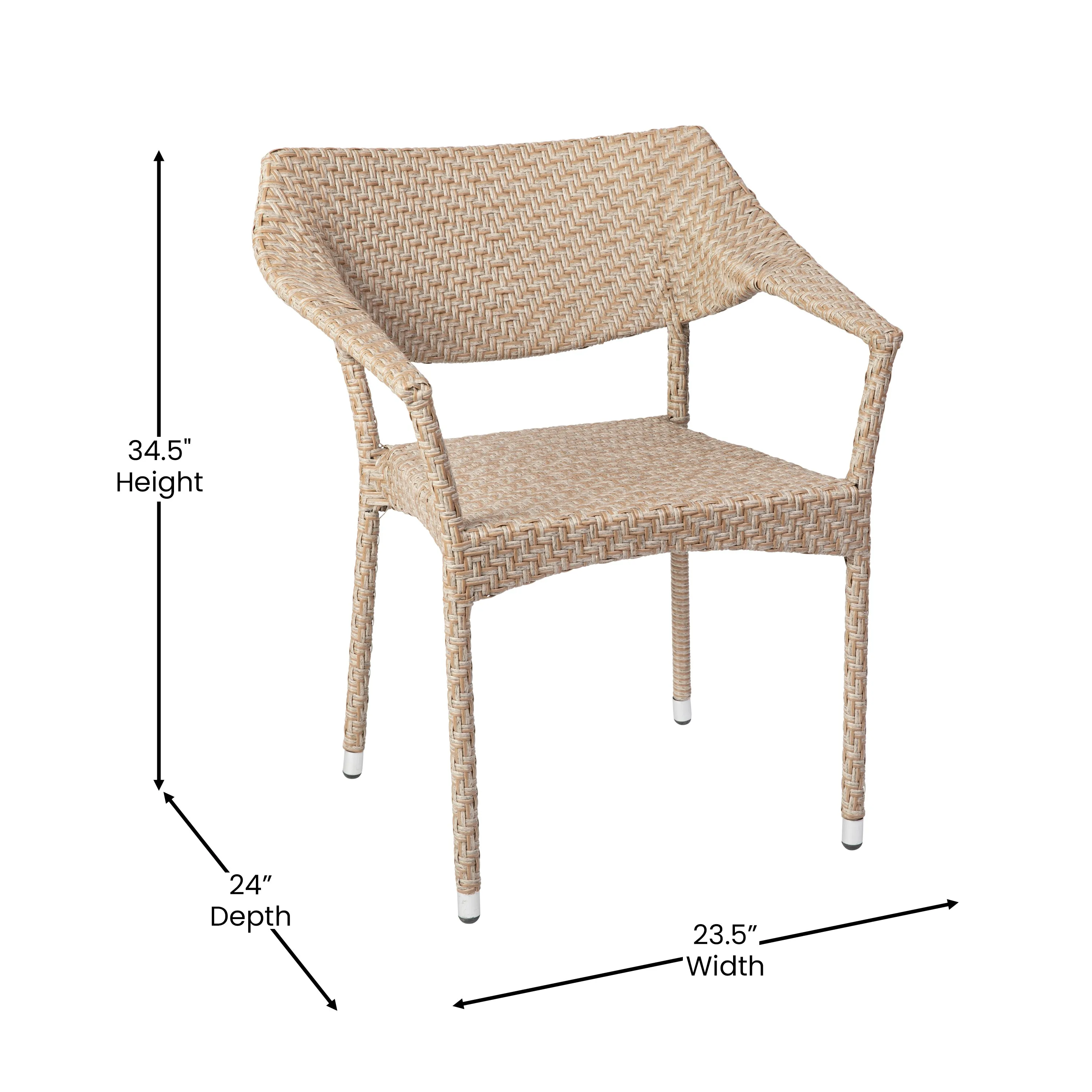 Natural Patio Stack Chair TT-TT002-NAT-GG