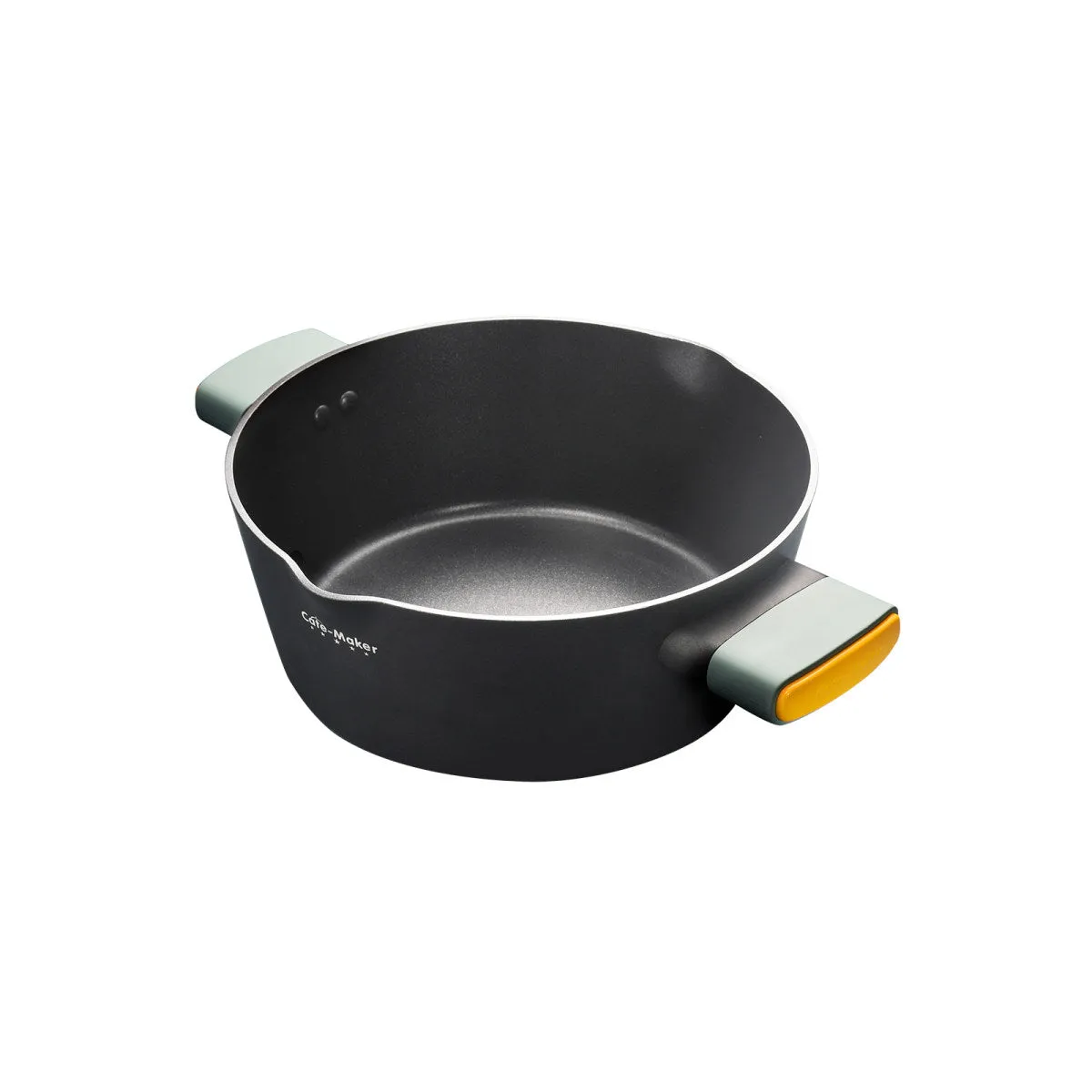 Nordic Starry Stone 24cm Black Non-stick Soup Pot - Minimalist Elegance for Your Kitchen