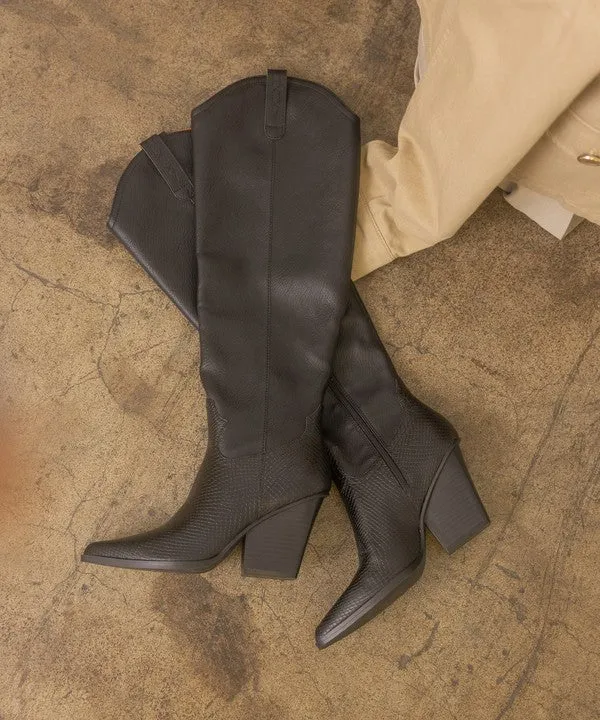 OASIS SOCIETY Barcelona - Knee High Western Boots