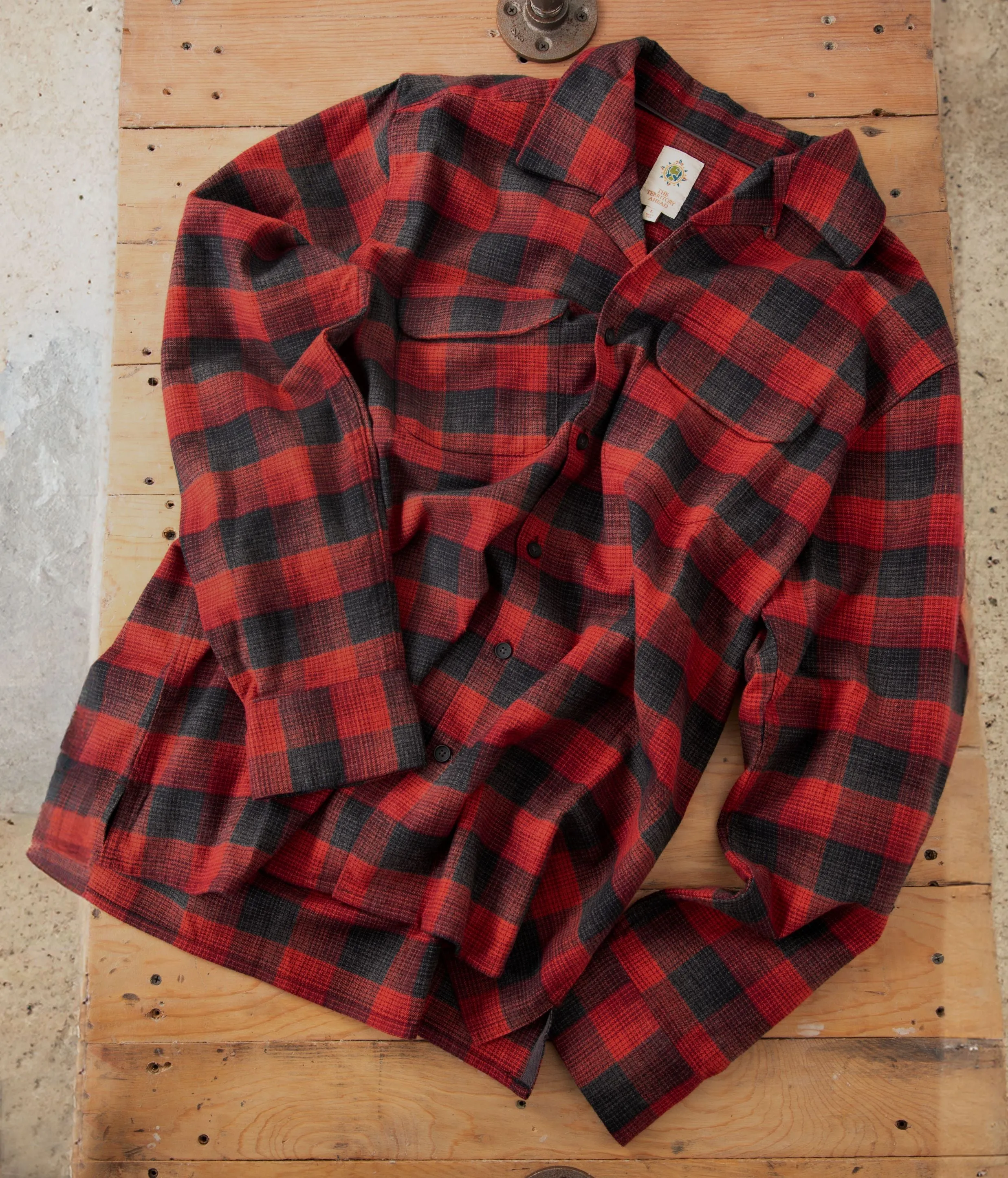 Ombre Buffalo Check Shirt - Tall