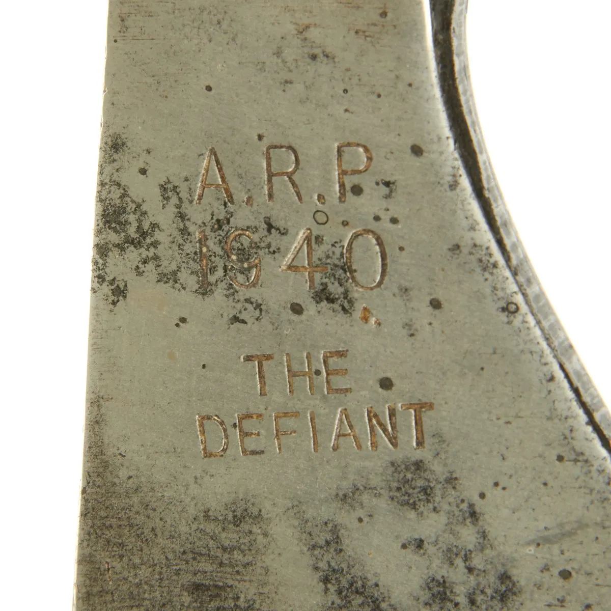 Original British WWII A.R.P THE DEFIANT Model Fire Axe by Perks - 1940 Dated