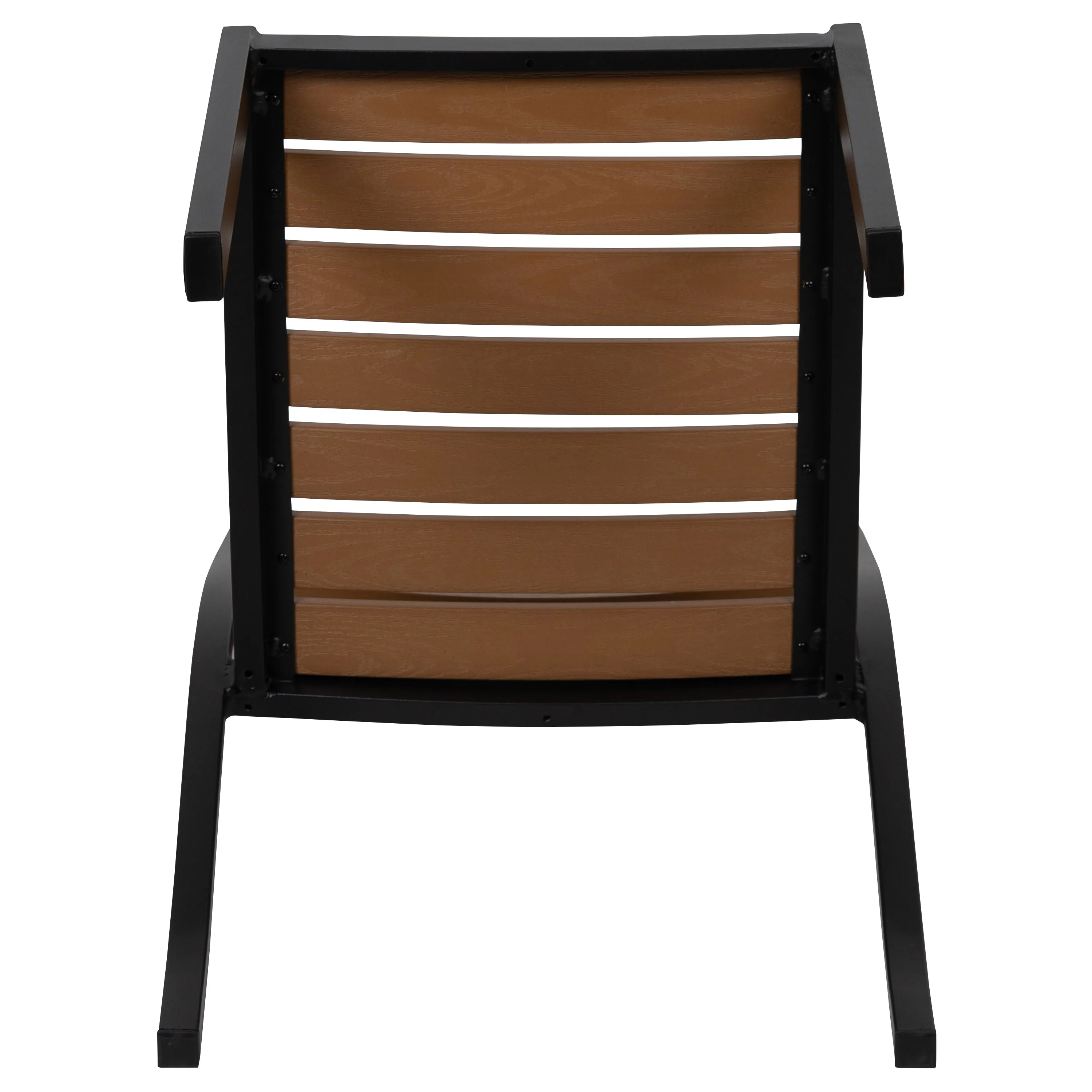 Outdoor Faux Teak Side Chair XU-DG-HW6036-GG