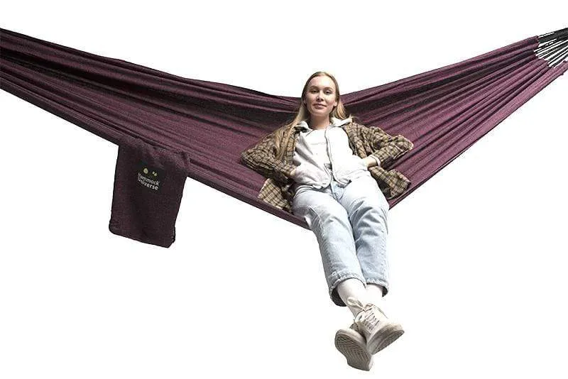 Premium Brazilian Style Double Hammock with Bamboo Stand