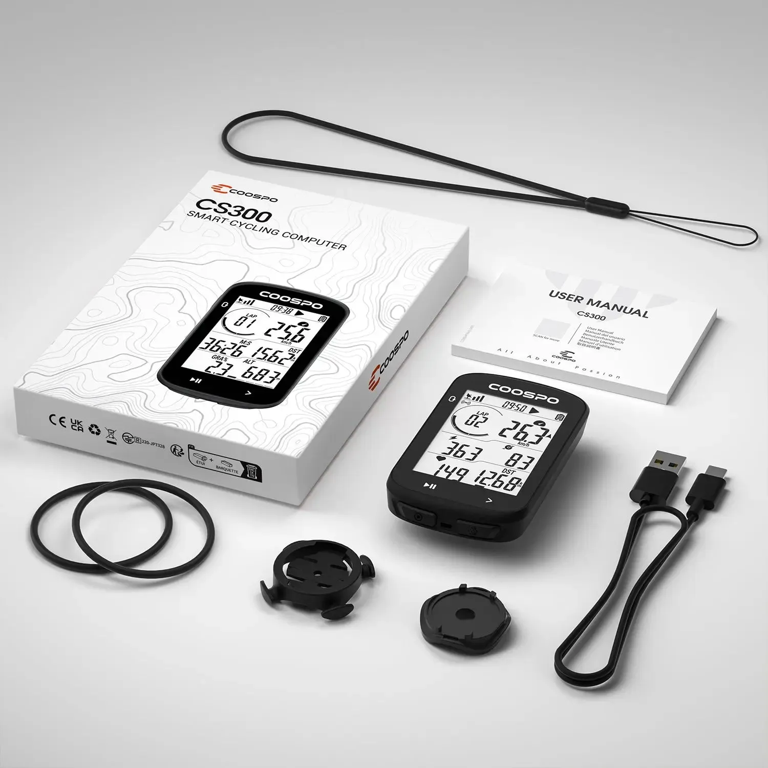 REALROAD CS300 GPS Bike Computer