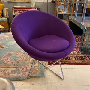 Retro Purple Tub Chair